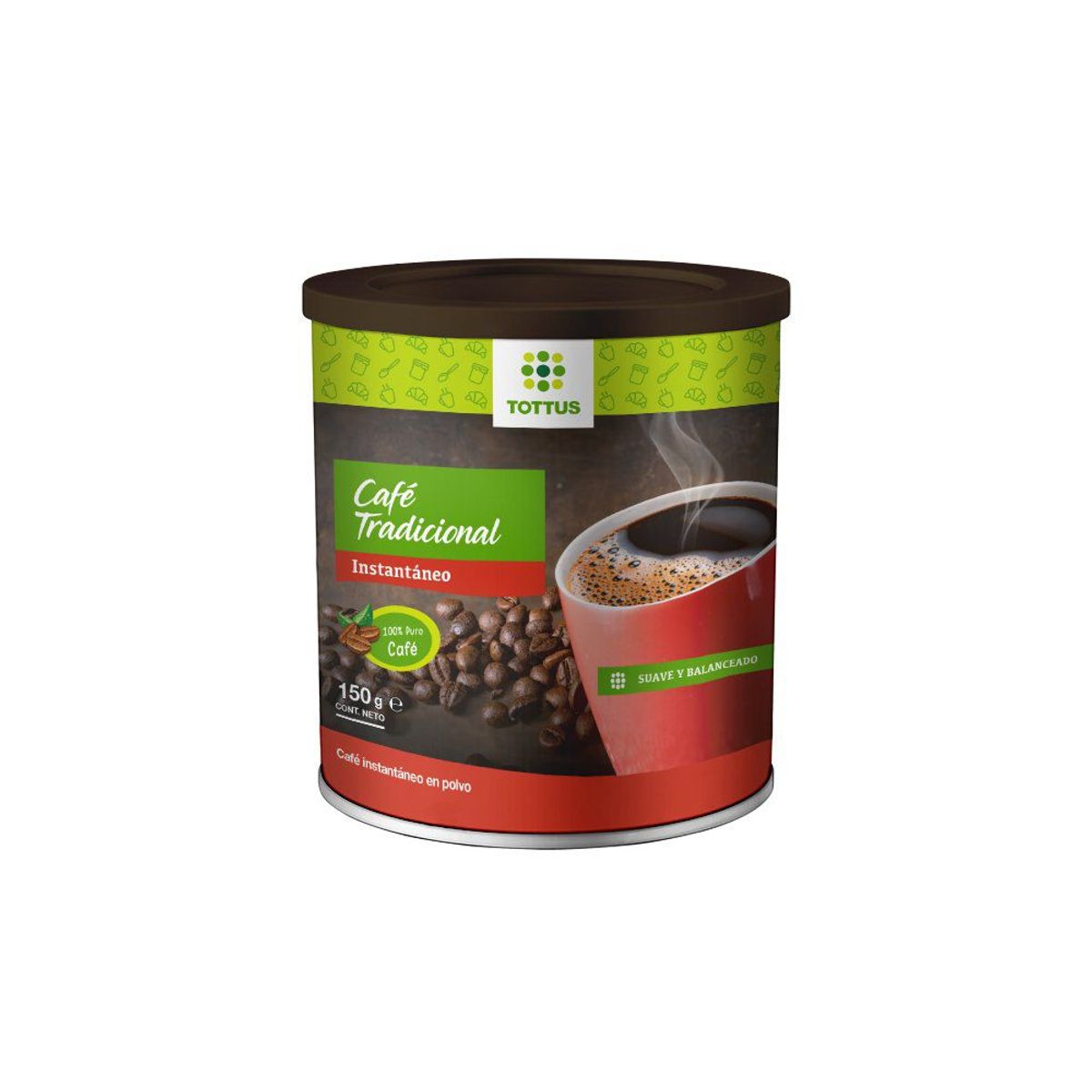 TOTTUS - Café Instantáneo Lata