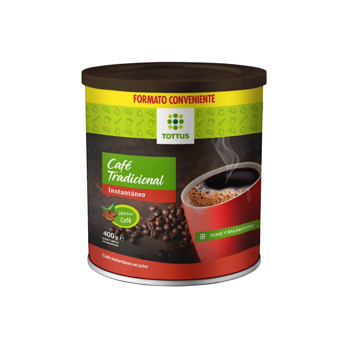 TOTTUS - Café Instantáneo Lata