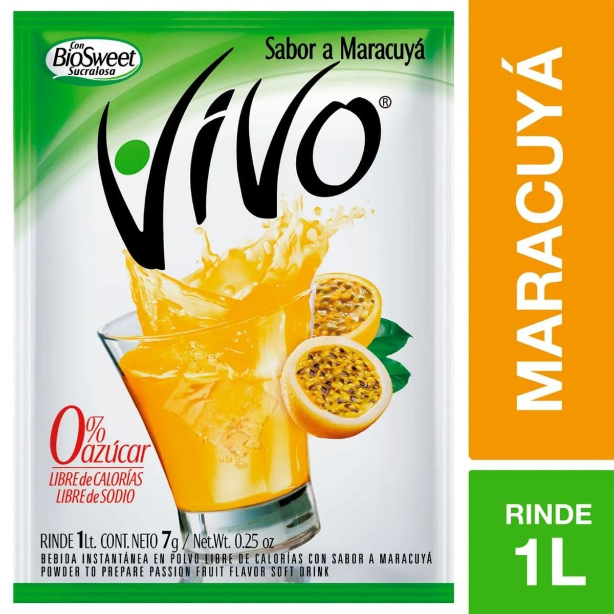 VIVO - Bebida instantanea en polvo maracuya