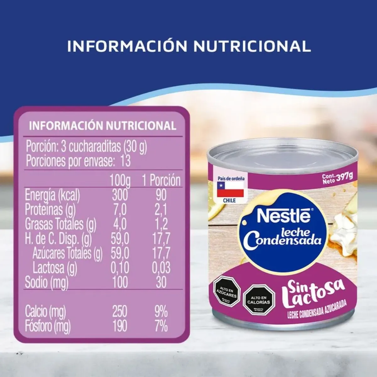 NESTLE - Leche Condensada Sin Lactosa Lata