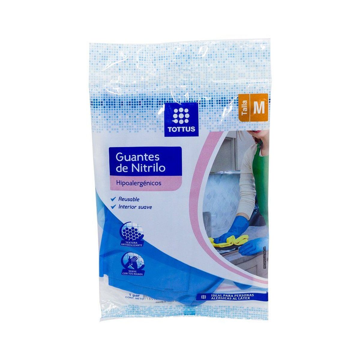 TIKA - GUANTE HIPOALERGENICO M TOTTUS UND