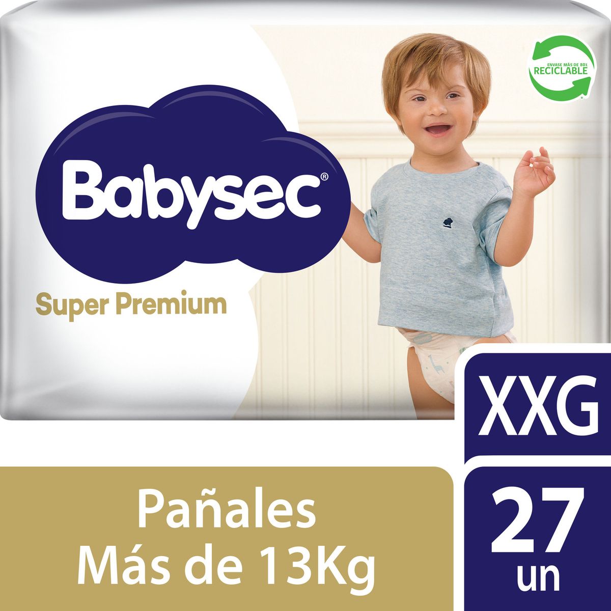 BABYSEC - Pañales Desechables Babysec Super Premium Talla XXG 27 Un