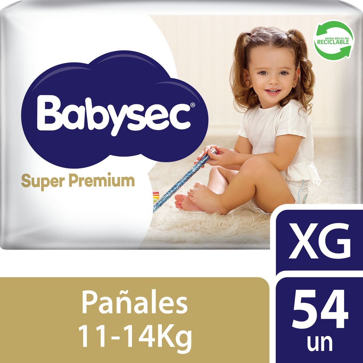 BABYSEC - Pañales Desechables Babysec Super Premium Talla XG 54 Un