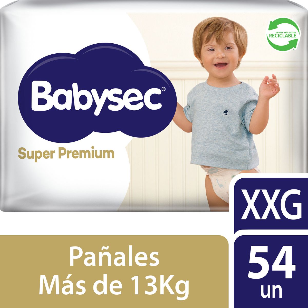 BABYSEC - Pañales Desechables Babysec Super Premium Talla XXG 54 Un