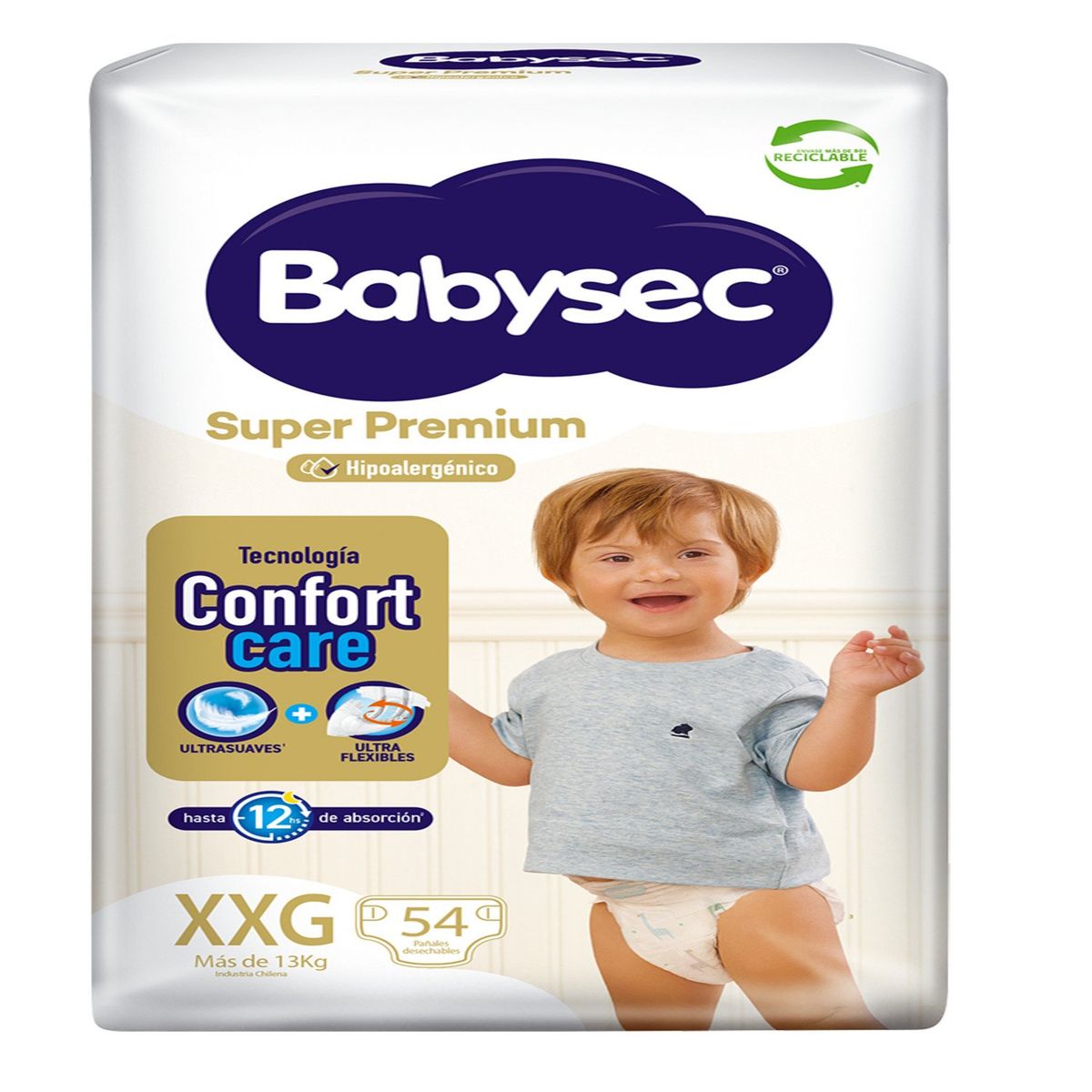 BABYSEC - Pañales Desechables Babysec Super Premium Talla XXG 54 Un
