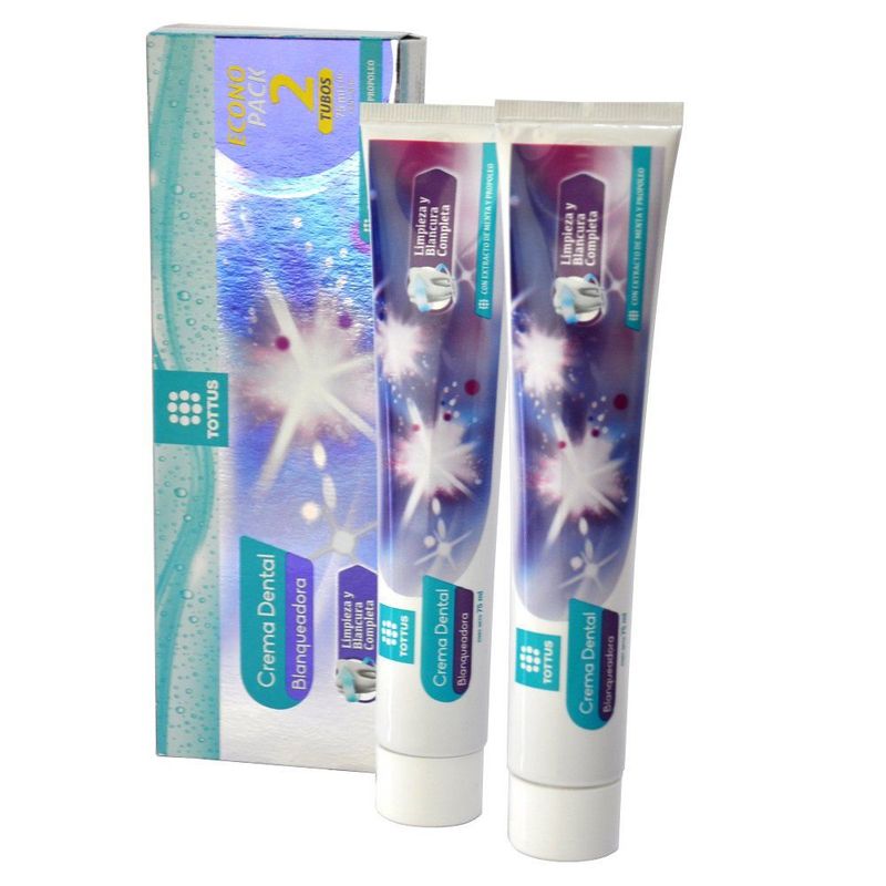 TOTTUS - PASTA DENTAL BLANQUEADOR TOTTUS 2X75 G