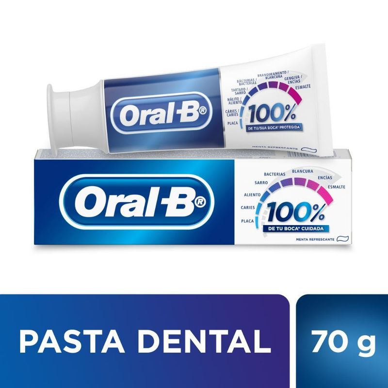 ORAL B - Pasta de Dientes 100% Menta Refrescante