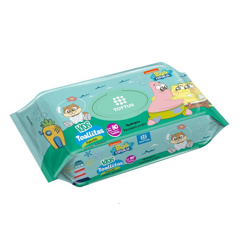 TOTTUS - Toallitas Húmedas Bob Esponja Bebé