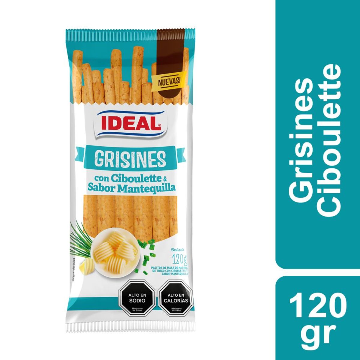 IDEAL - Grisines Ciboulette Sabor Mantequilla