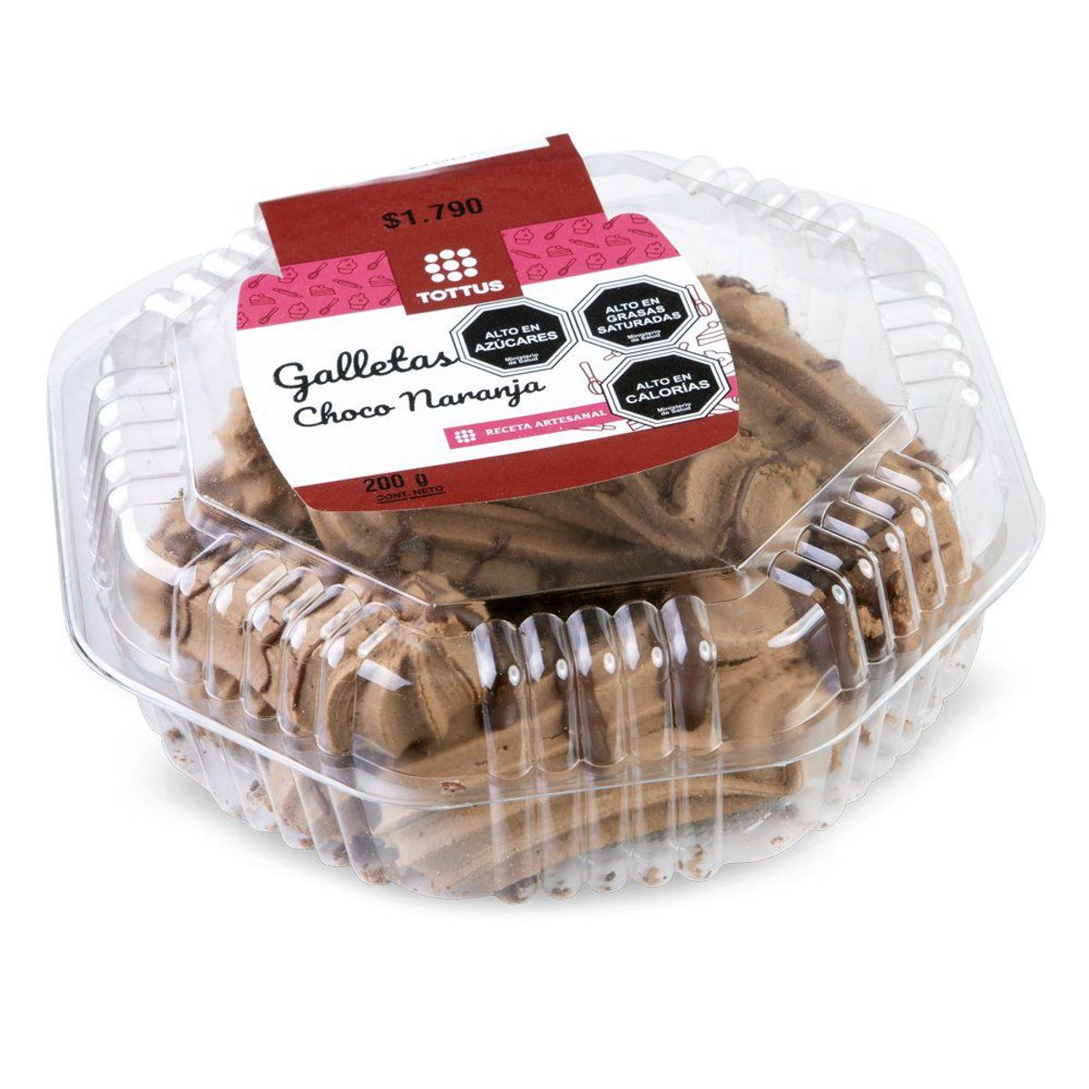 TOTTUS - Galletas de Choco Naranja Tottus 200 g