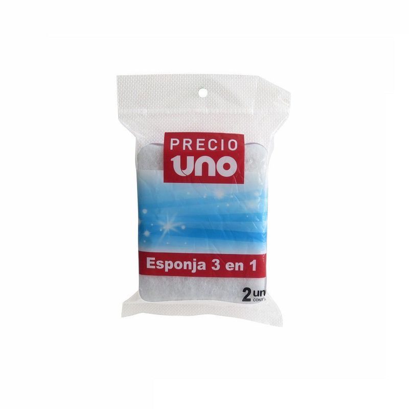PRECIO UNO - ESPONJA 3EN1 PRECIO UNO 2 UND