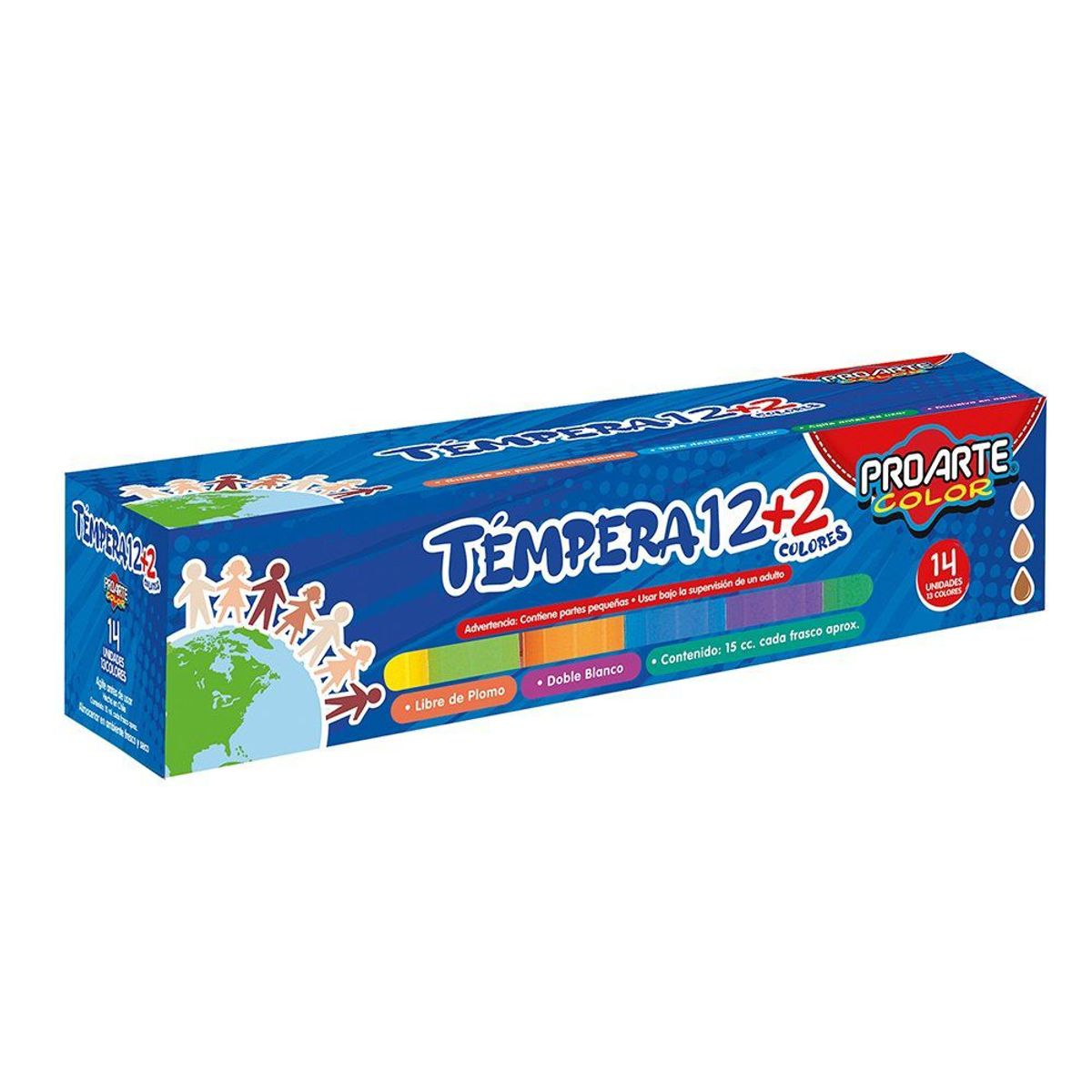 PROARTE - Tempera Proarte 122 Unid Frasco 15Cc