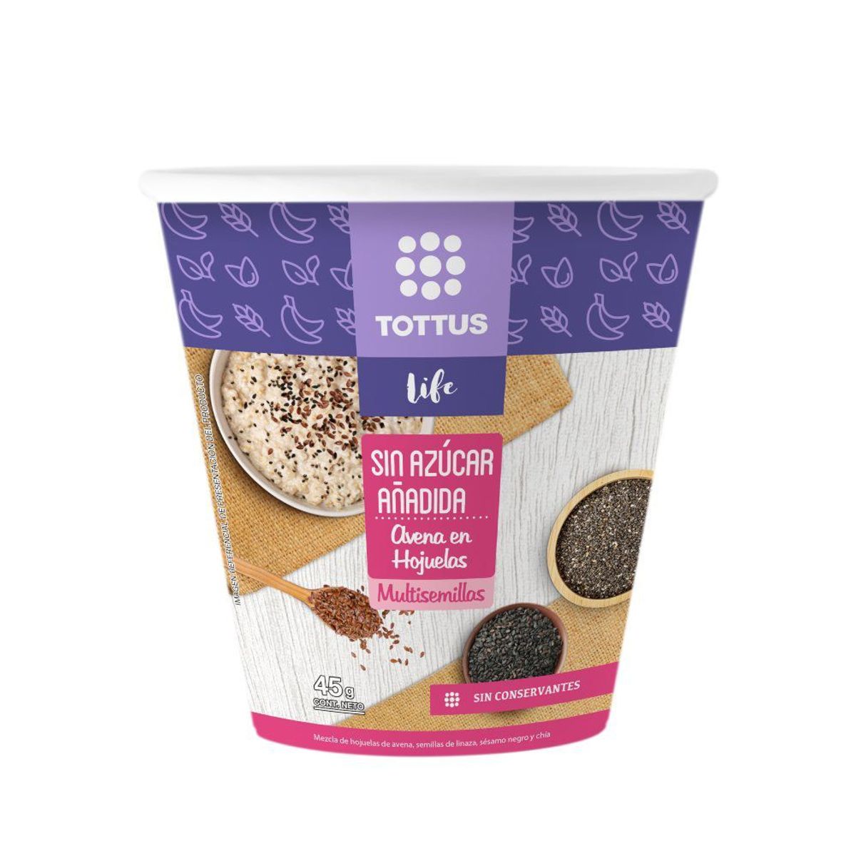 TOTTUS LIFE - Avena en Hojuelas Multisemillas