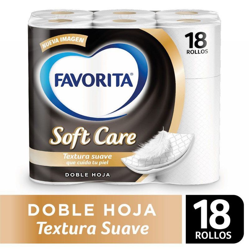 FAVORITA - Papel Higiénico Favorita Doble Hoja 18 x 27 mts