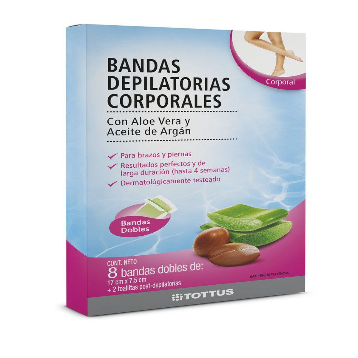 TOTTUS - Bandas Depilatorias Corporales