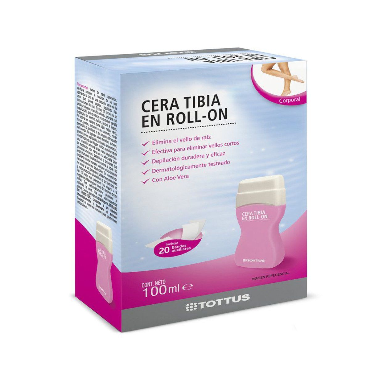 TOTTUS - Cera Depilatoria Roll On