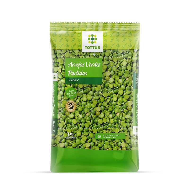 TOTTUS - ARVEJAS VERDES PARTIDAS TOTTUS 1 KG