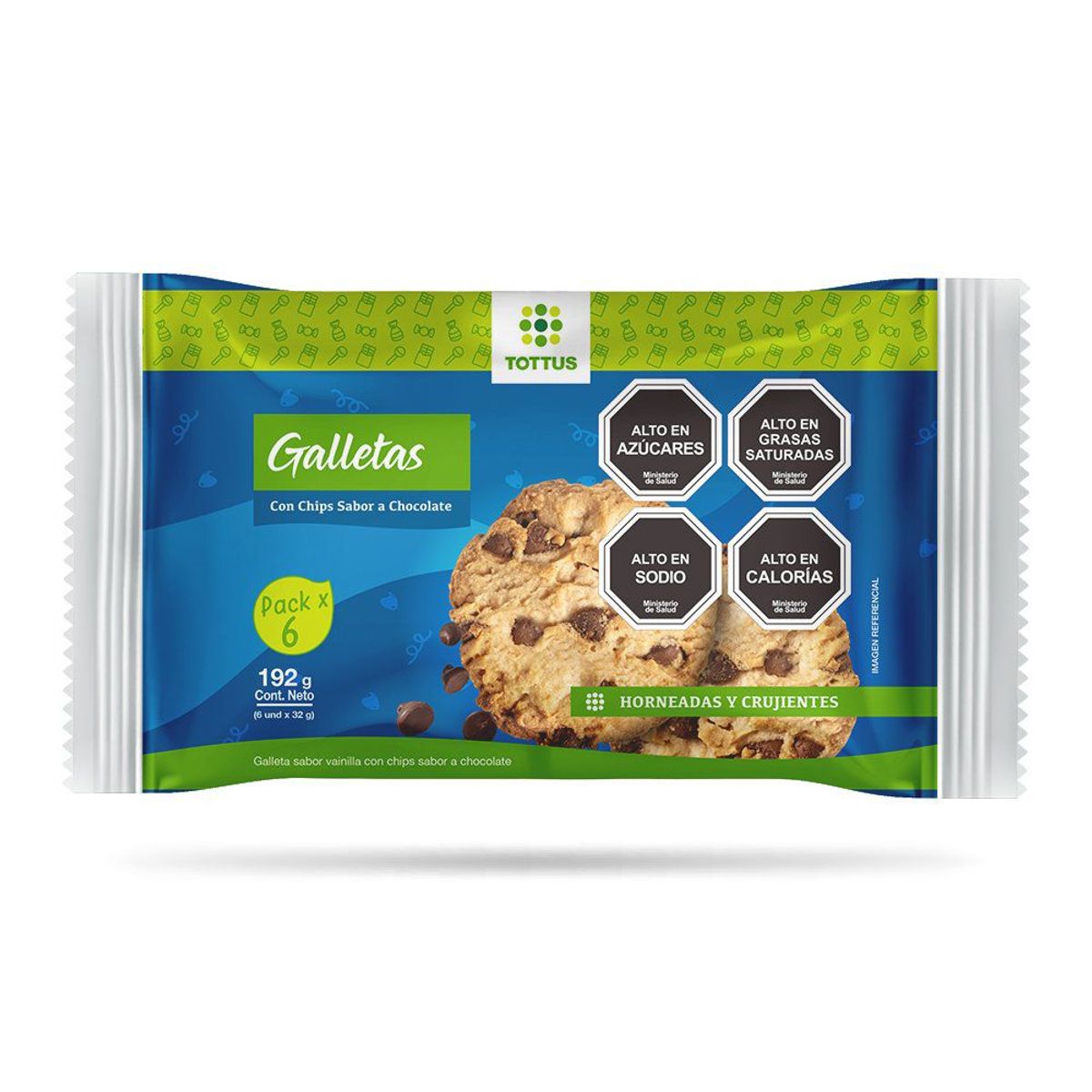 TOTTUS - Galleta Dulce Choco Chips