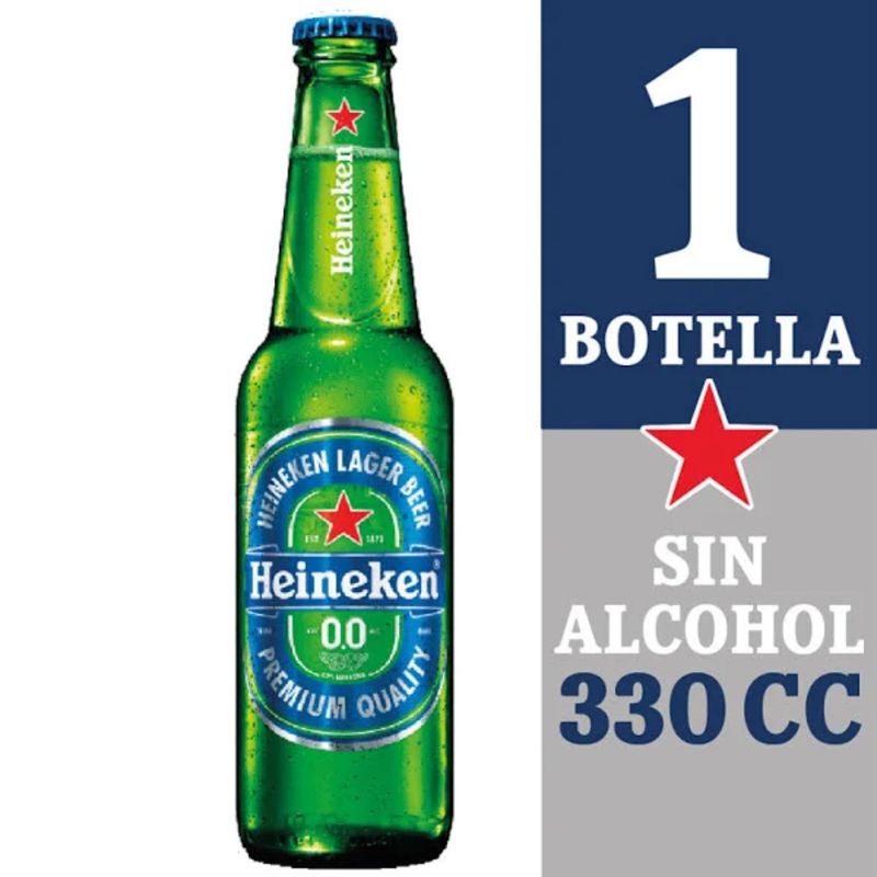 HEINEKEN - CERVEZA CERO SIN ALCOHOL HEINEKEN 330 CC