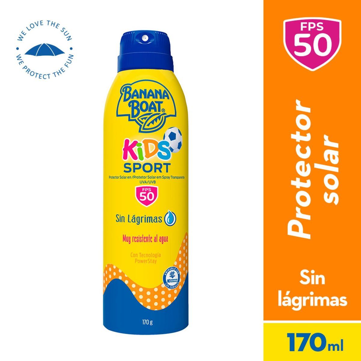 BANANA BOAT - Protector Solar Kids Sport FPS 50 Spray Banana Boat 170 g