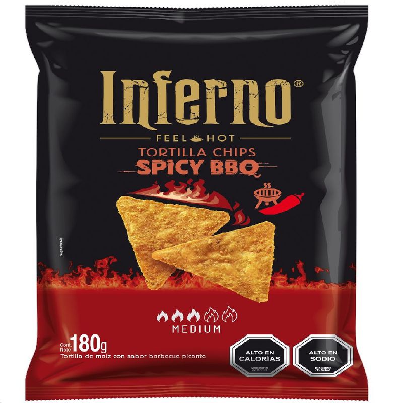 INFERNO - TORTILLAS BBQ SPICY INFERNO 0.18 KL