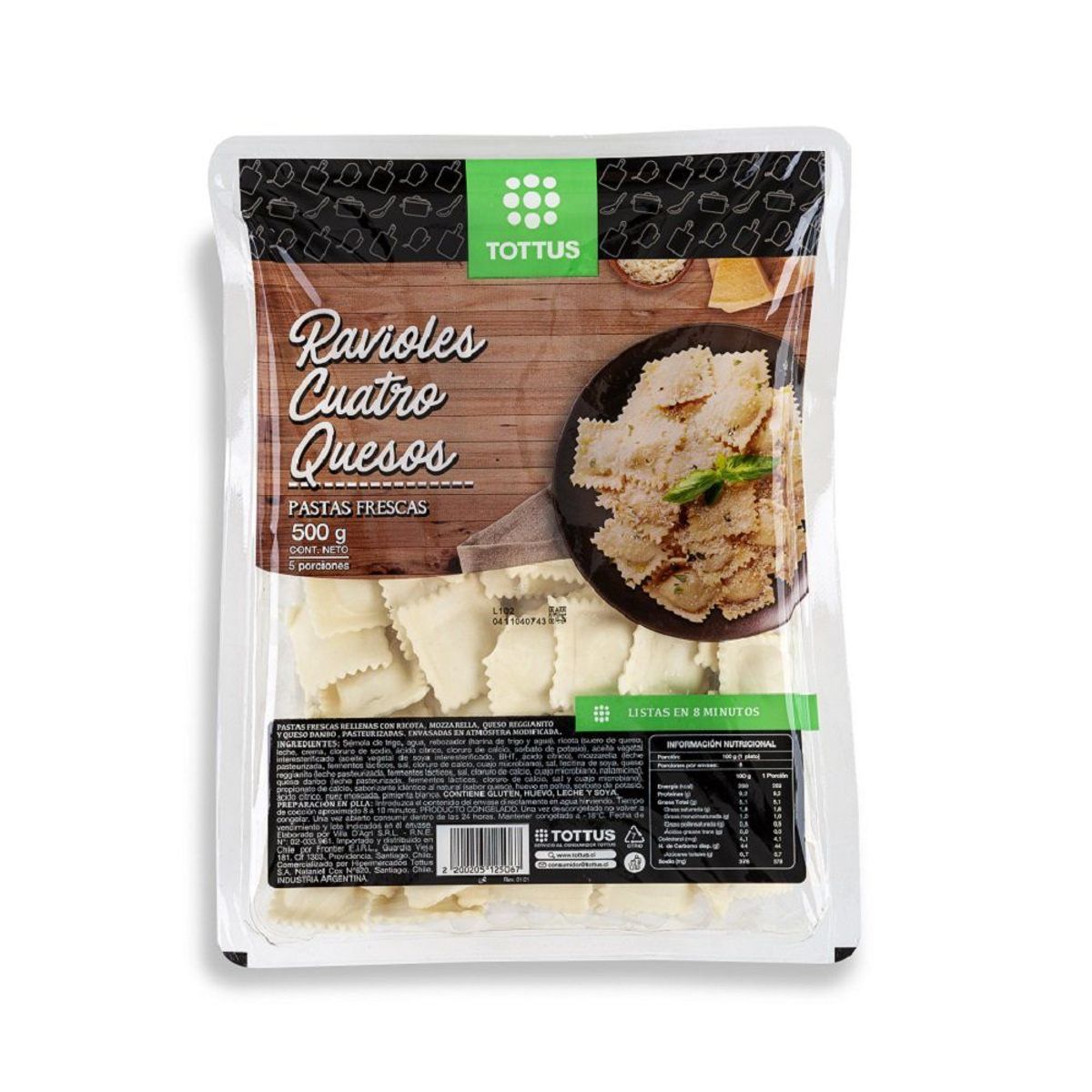 TOTTUS - Ravioles Cuatro Quesos