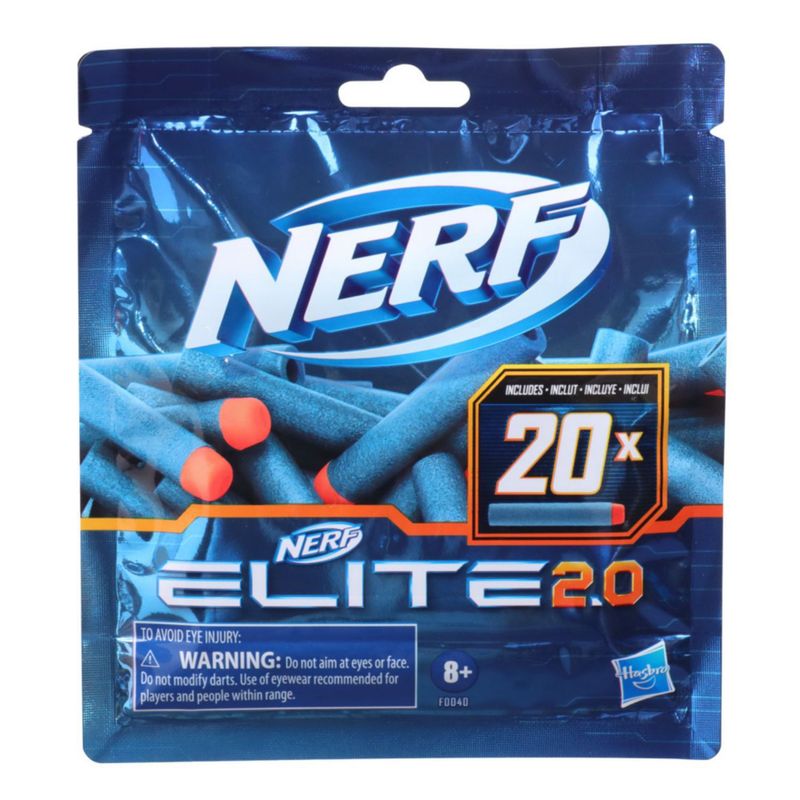 NERF - Nerf Elite 2.0 - Set de 20 dardos de repuesto