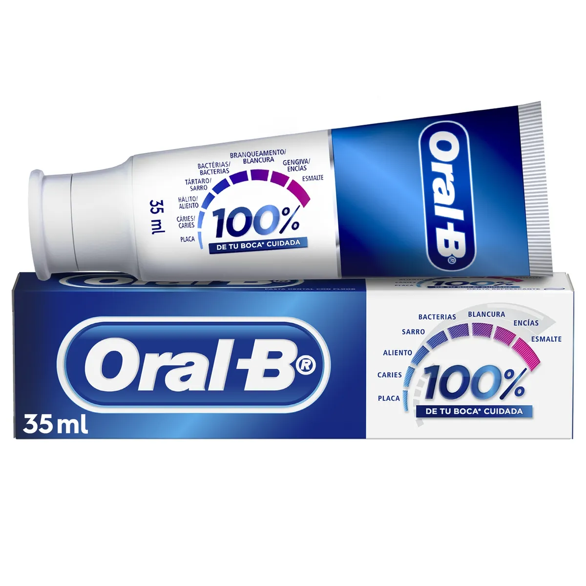 ORAL B - Pasta de Dientes 100% Oral B 35 ml