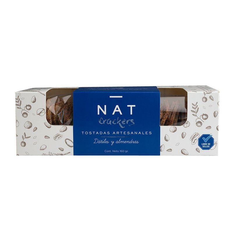 NAT CRACKERS - Crackers datil alm