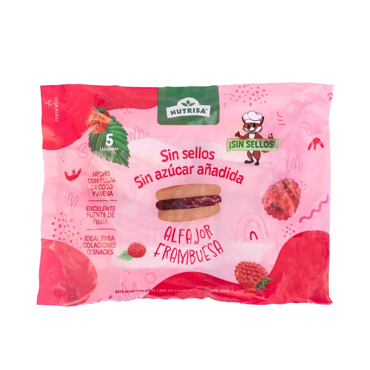NUTRISA - Alfajores Frambuesa