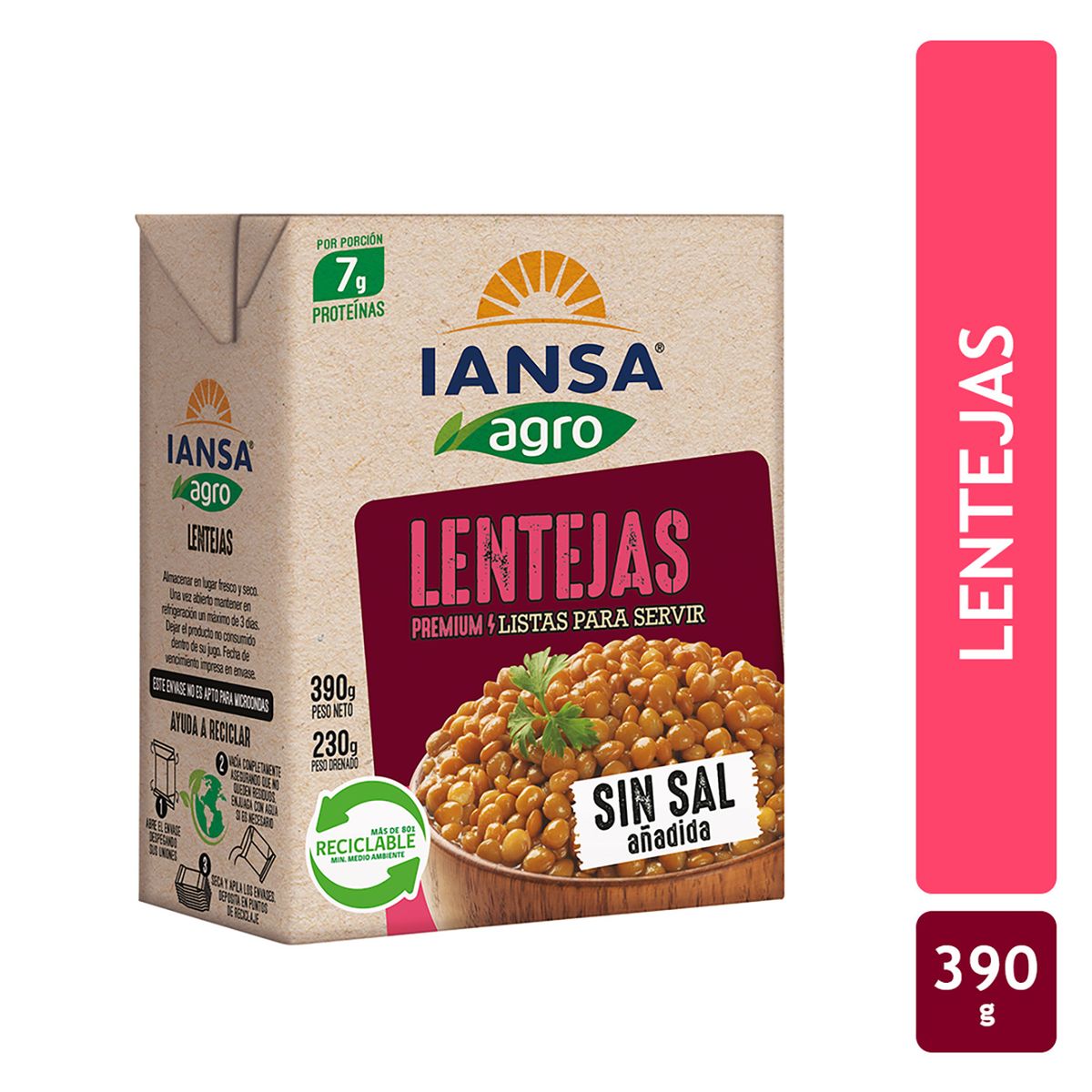 IANSA AGRO - Lentejas Sin Sal Añadida