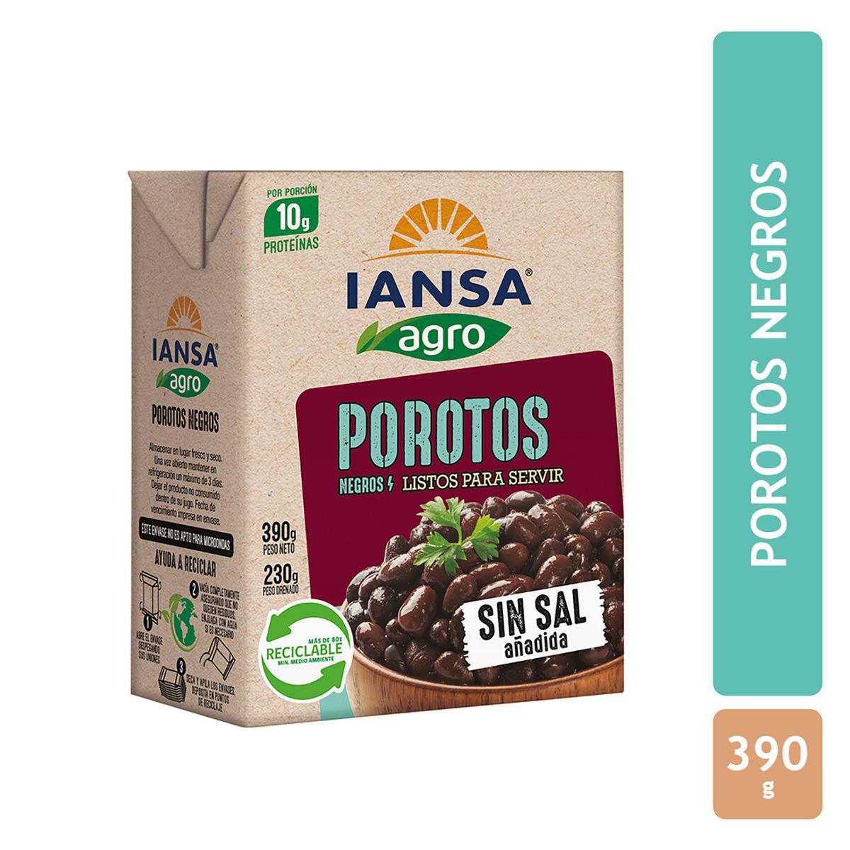 IANSA AGRO - Porotos Negros Sin Sal Añadida