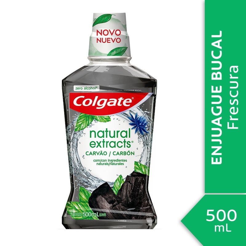 COLGATE - ENJ BUCAL NATURAL CARBON COLGATE 500 ML