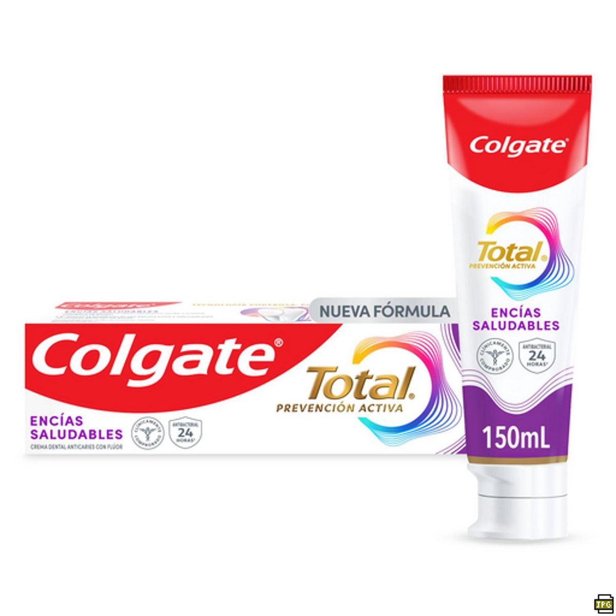 COLGATE - Pasta Dental Colgate Total Encías Saludables con Flúor 150 ml