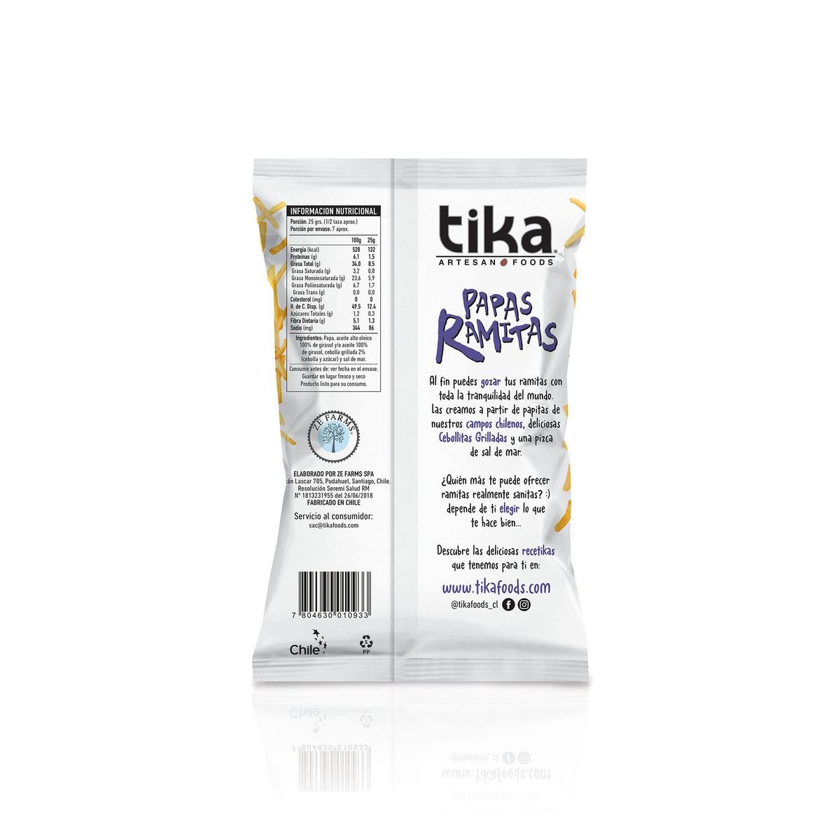 TIKA - Papas Ramitas Cebollita Grillada Tika 170 g