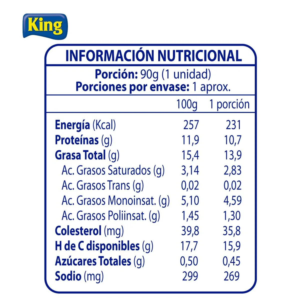 KING - Crocante Pollo