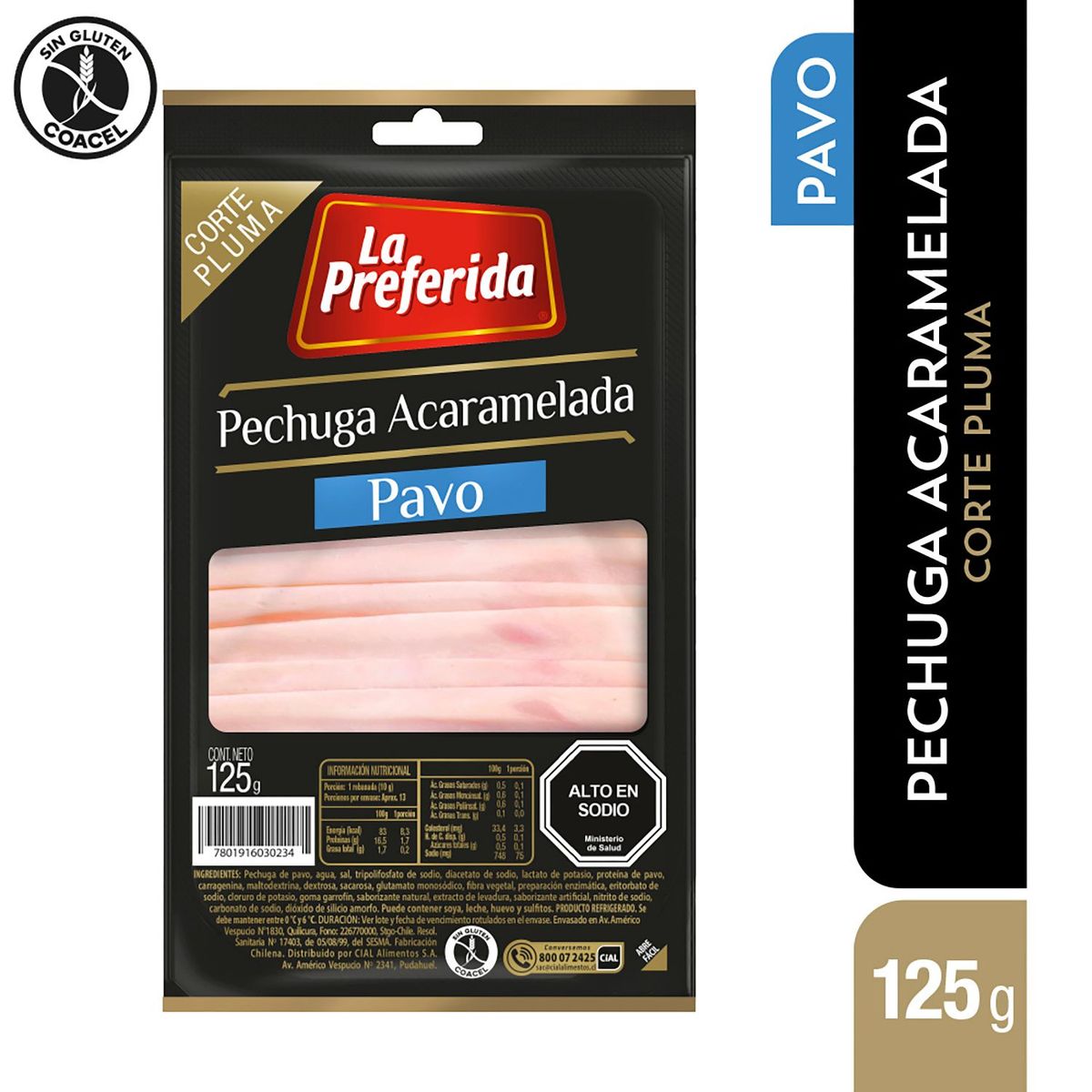 LA PREFERIDA - Pechuga Acaramelada Corte Pluma La Preferida 125 gr