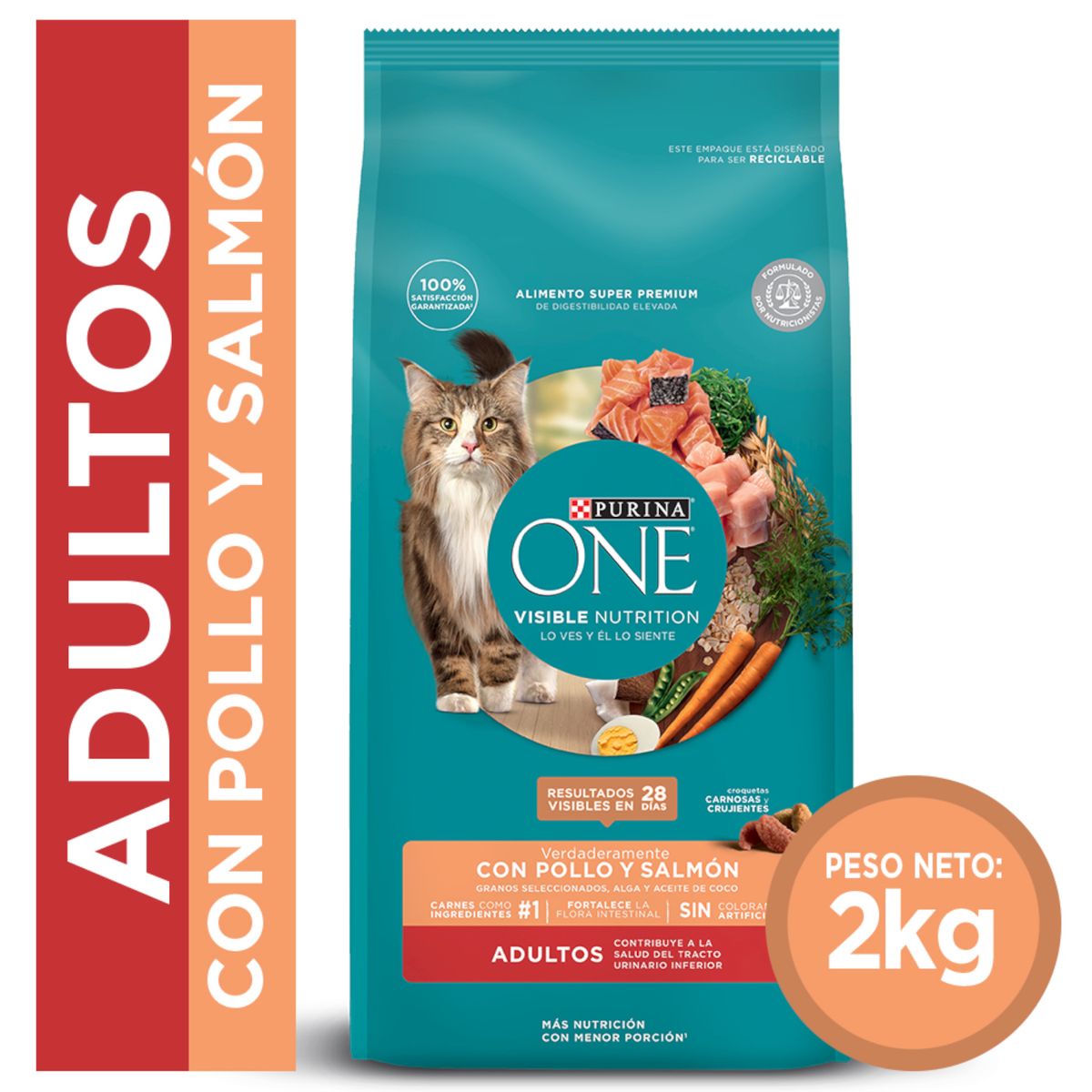 PURINA ONE - Alim. Gato Salmon Purina One Cat