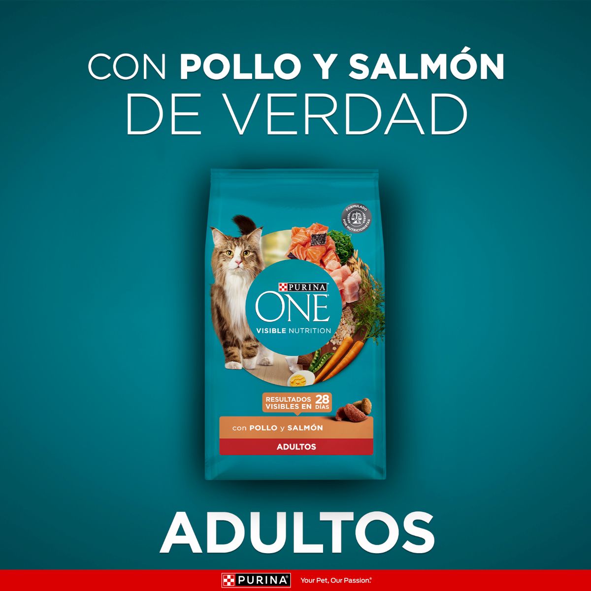 PURINA ONE - Alim. Gato Salmon Purina One Cat