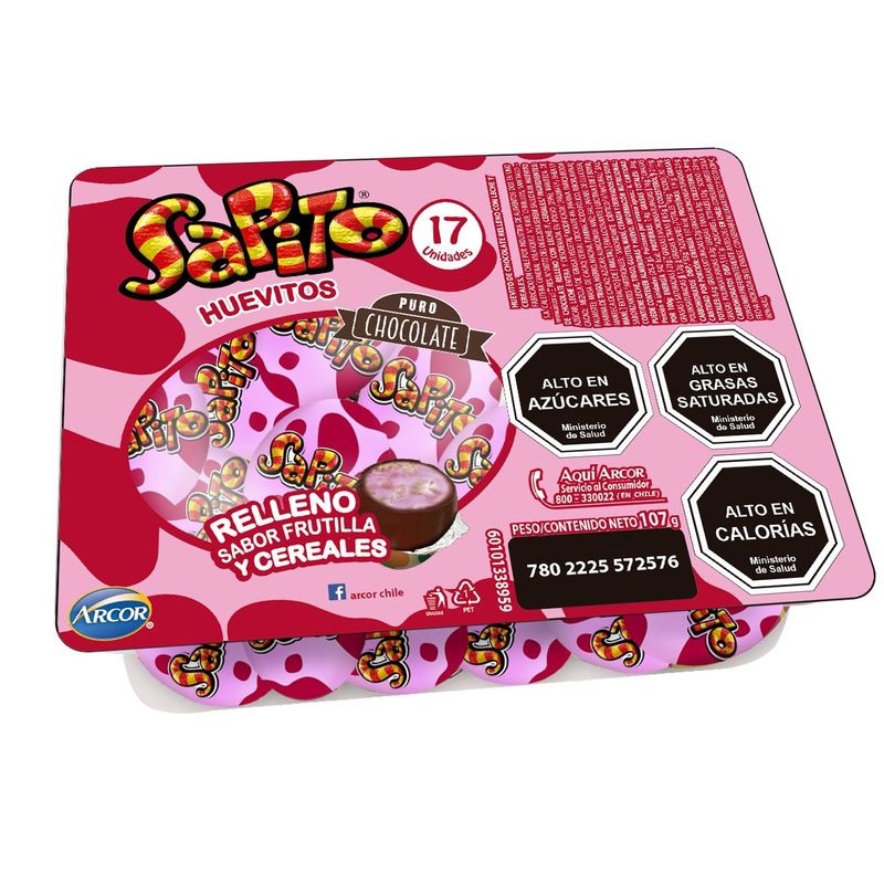 SAPITO - BANDEJA FRUTILLA 107 G SAPITO UND