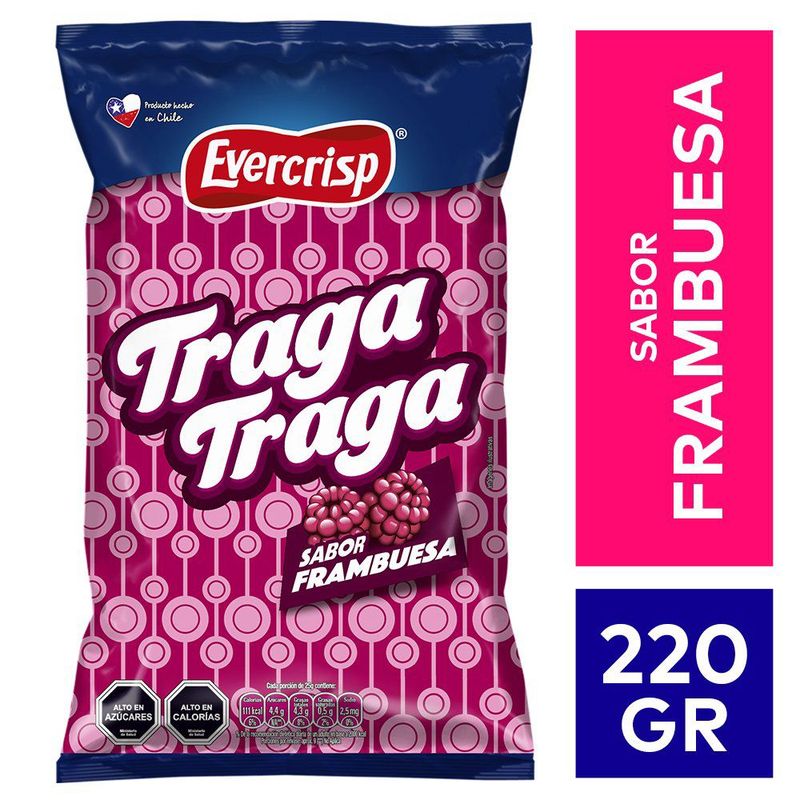 EVERCRISP - TRAGA TRAGA FRAMBUESA EVERCRISP 220 UND