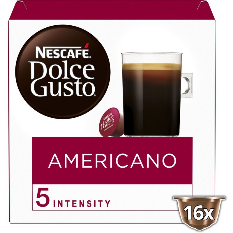 DOLCE GUSTO - Cápsulas de Café Americano Dolce Gusto 128 g