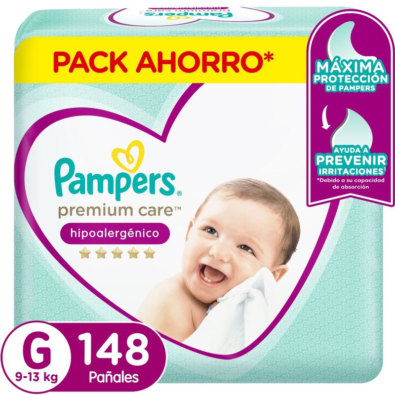 PAMPERS - Pañales Desechables Pampers Premium Care G 148 Un