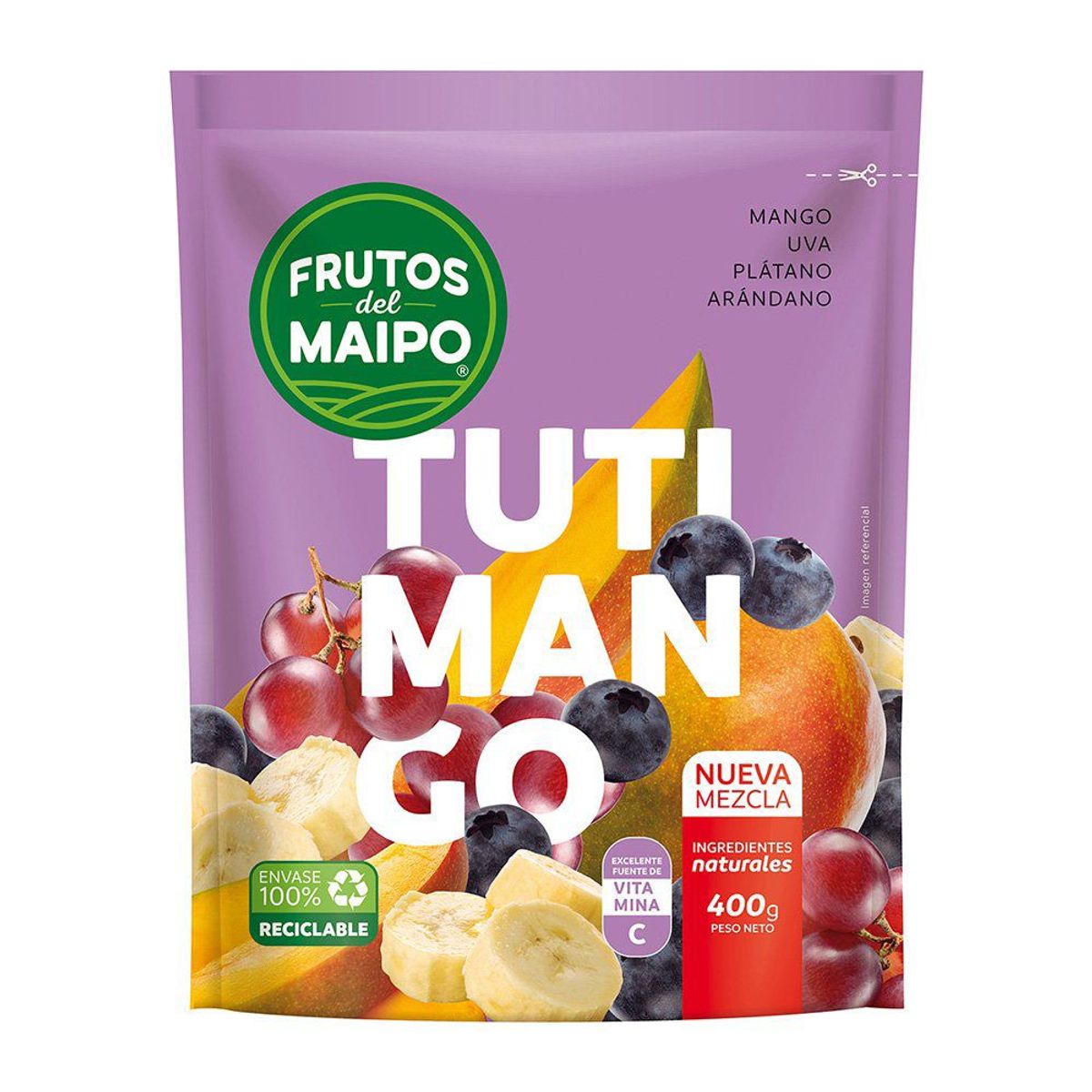 FRUTOS DEL MAIPO - Fruta Congelada Mix Tutimango Frutos del Maipo 400 g