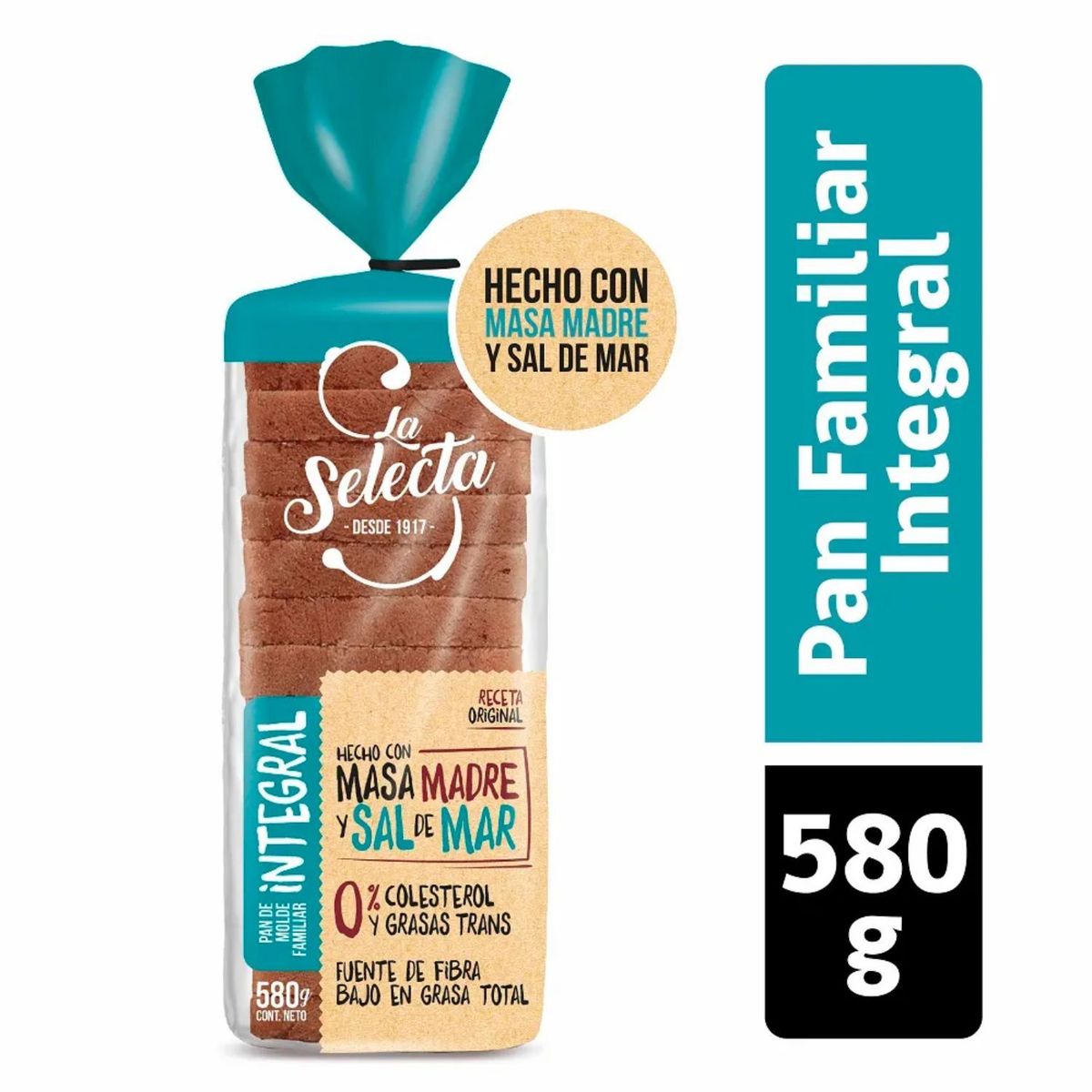 LA SELECTA - Pan de Molde Familiar Integral La Selecta 580 g