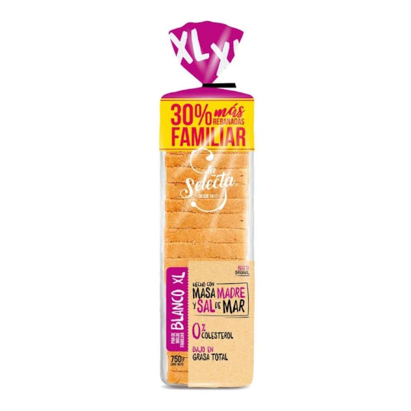 LA SELECTA - Pan de Molde Blanco XL La Selecta 750 g