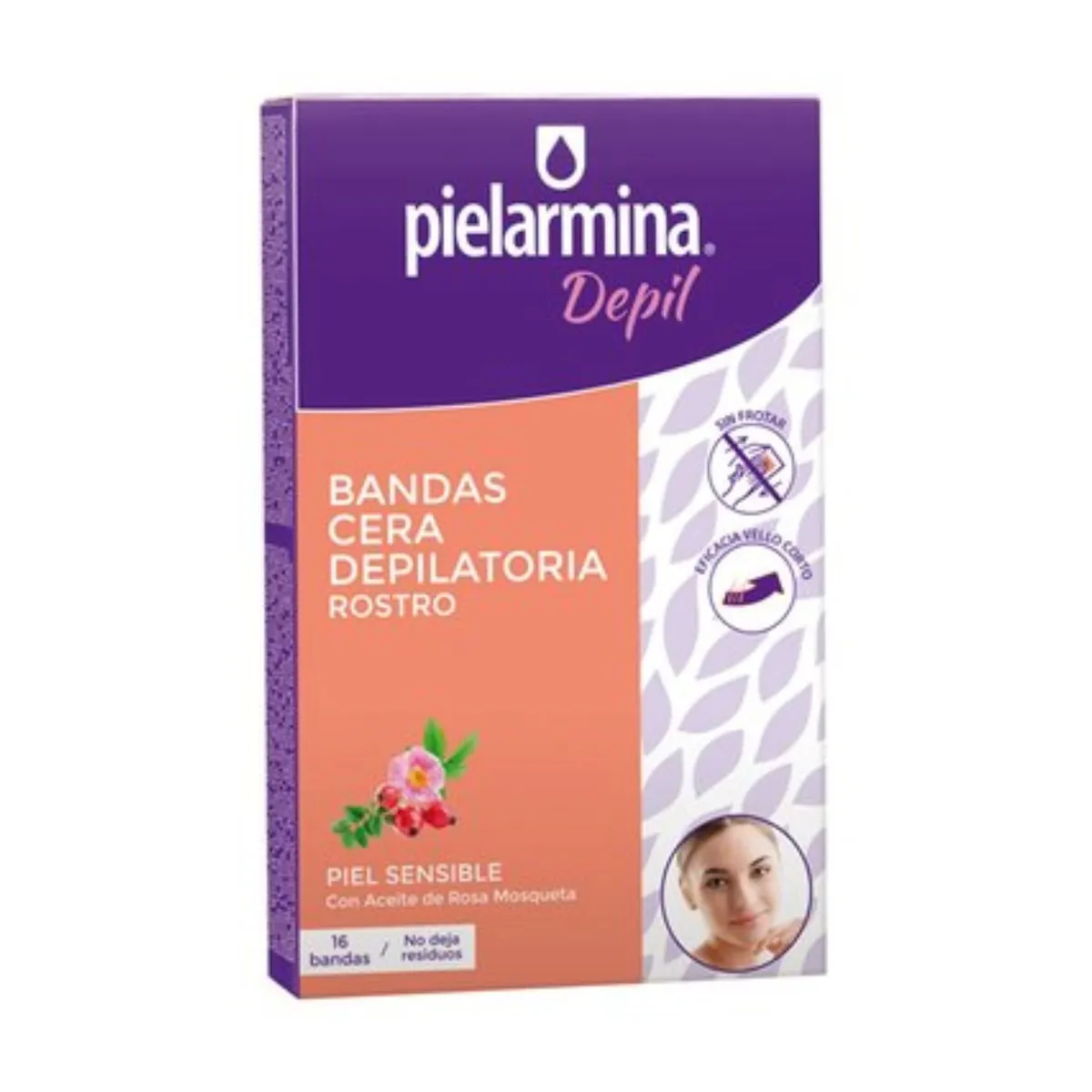 PIELARMINA - Banda Facial Depilatoria Piel Sensible PG Depil Un