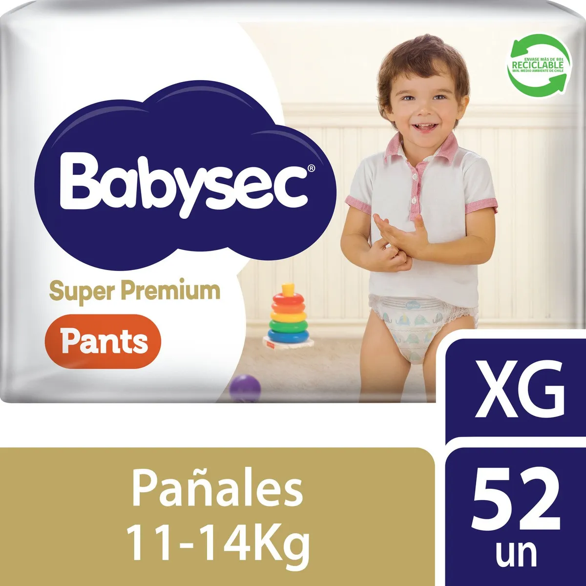 BABYSEC - Pañales Desechables Babysec Super Premium Pants Talla XG 52 Un