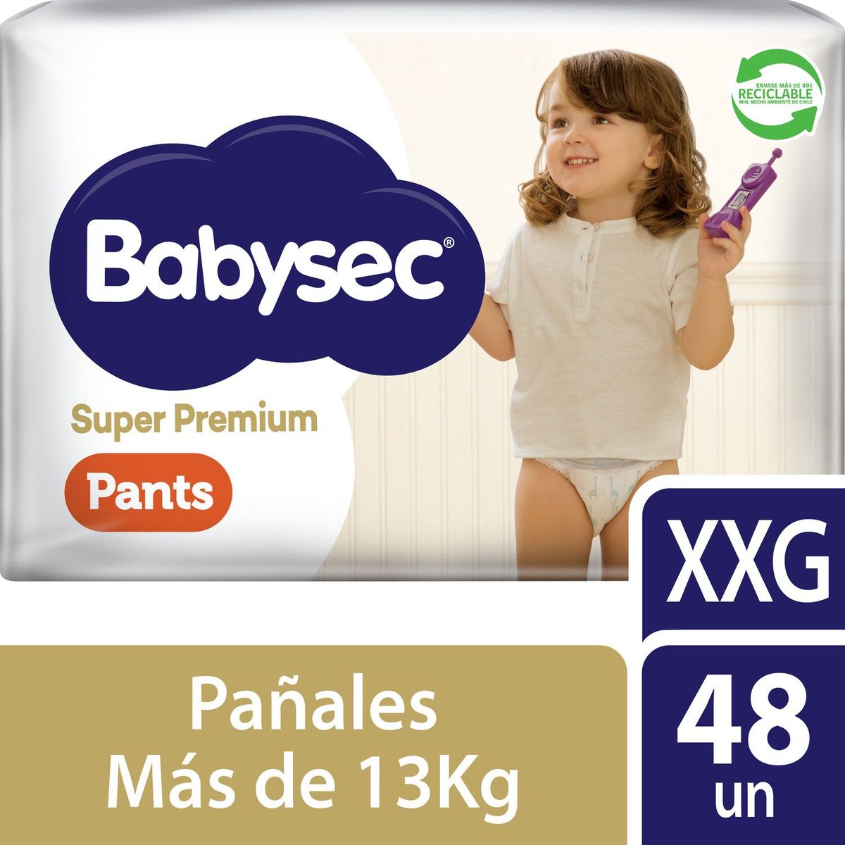 BABYSEC - Pañales Desechables Babysec Super Premium Pants Talla XXG 48 Un