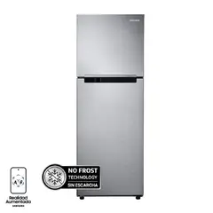 SAMSUNG - Refrigerador gris 236 litros Top Mount RT22FARADS8/ZS